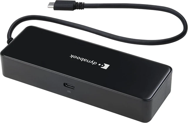 Alt view image 6 of 6 - dynabook USB C Travel Adapter, 5-in-1 USB C Adapter 1 x HDMI, 1 x VGA, 1 x USB 3.0 Port, 1GB LAN, 1 x USB C Port