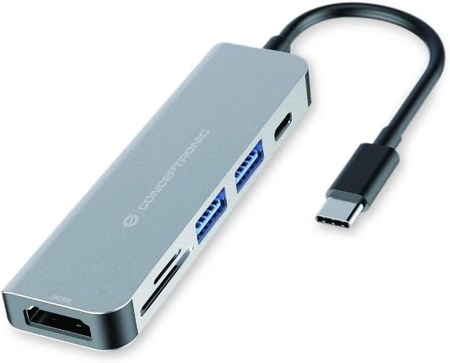 Main image of Conceptronic USB 3.2 Interface Hub, Multicoloured, One Size (DONN02G)