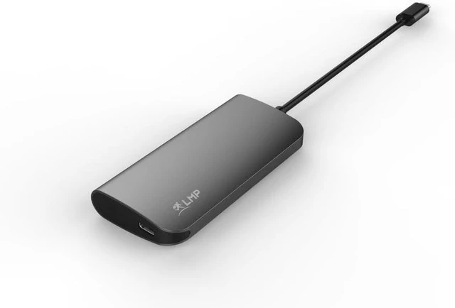 Alt view image 2 of 5 - LMP 5-Port USB-C Video Hub with HDMI, USB 3.0 and USB-C - Space Gray