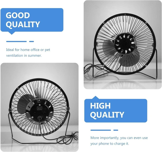 Alt view image 3 of 7 - Amosfun Solar Powered USB Mini Fan with Quiet 360 Degree Rotation