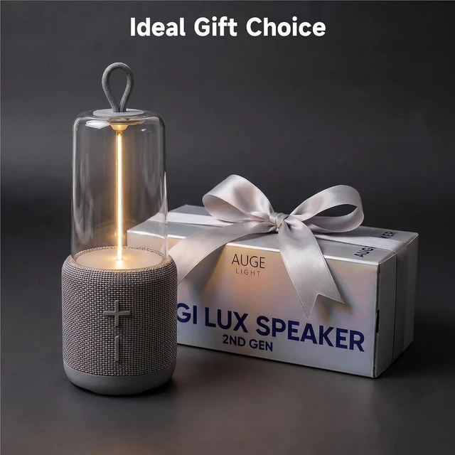Alt view image 5 of 7 - AUGE LIGHT Bluetooth Speaker Lamp, Minimalist Table Lamp, Gray