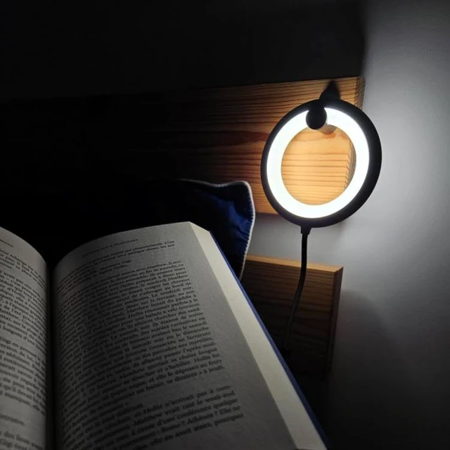 Alt view image 6 of 7 - Bily Portable and Compact LED Reading Light with 3 Brightness Levels, Works Without Batteries or Batteries, Ideal for Reading, Knitting, Travelling