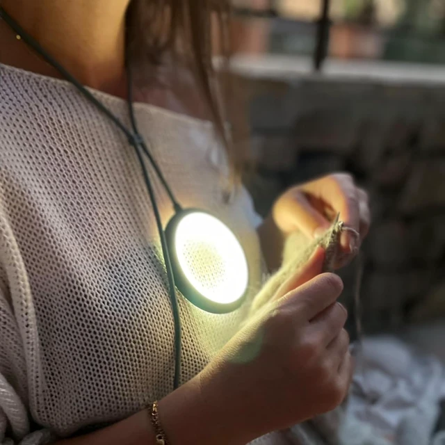 Alt view image 7 of 7 - Bily Portable and Compact LED Reading Light with 3 Brightness Levels, Works Without Batteries or Batteries, Ideal for Reading, Knitting, Travelling