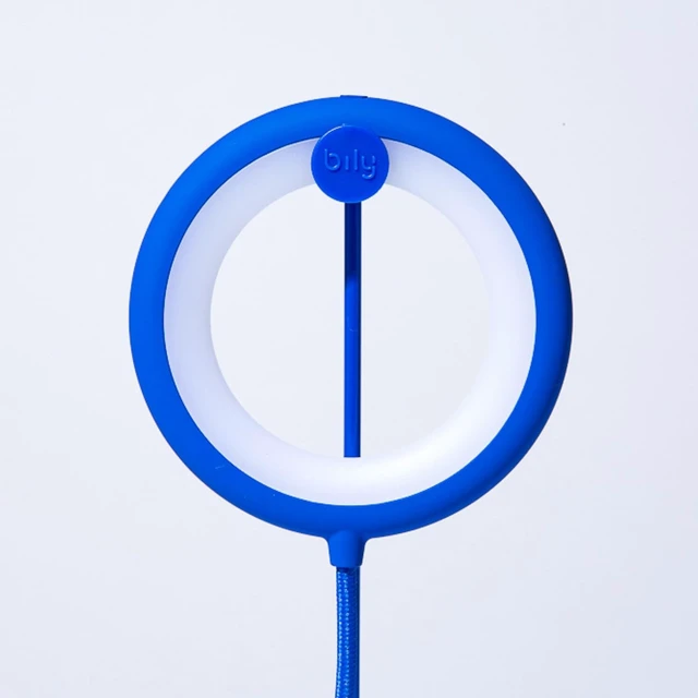 Alt view image 2 of 3 - BILY Portable LED Reading Light with Perch USB Port with 3 Lighting Modes for Laptop and Smartphone - Blue