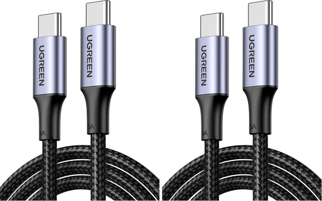 Main image of UGREEN 100W USB C to USB C Cable, Fast Charging, 4-Pack, 6.6ft, Black