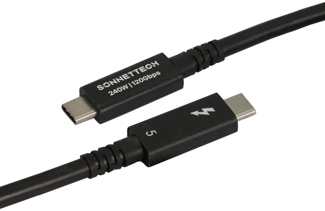Main image of Sonnet Thunderbolt 5 Cable 6.6ft 2m 80Gbps 240W 8K USB4 Intel Certified Mac