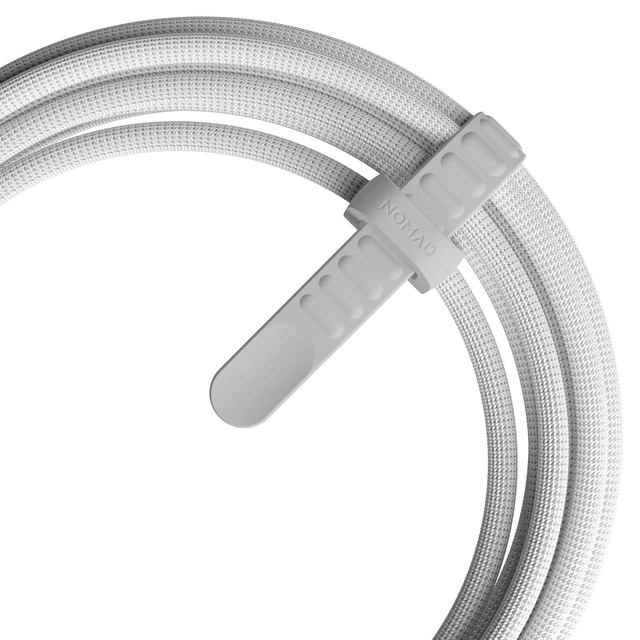 Alt view image 3 of 4 - NOMAD USB-C Cable 3.0M White, Fast Charging Cord with Kevlar, USB C to USB C Cable Fast Charging, 240W USB-C PD, Type C to Type C Fast Charging Cable, Electroplated Metal Connectors