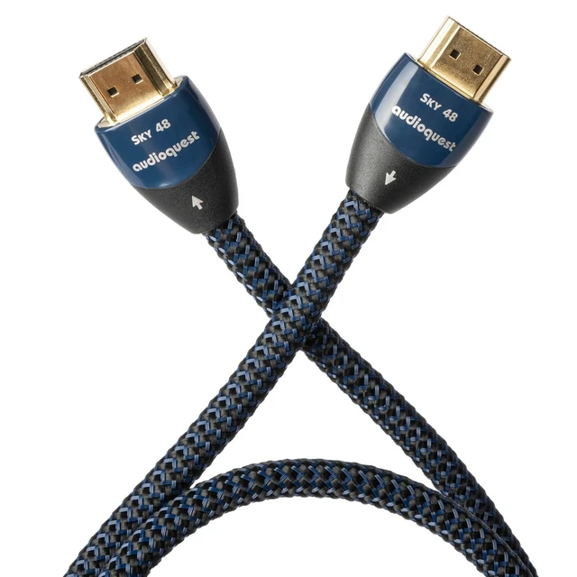 Alt view image 5 of 7 - AudioQuest Sky 48 2.1 HDMI Cable - 8K/10K Ultra HD, Gaming, High-Speed, 48Gbps, HDR, eARC