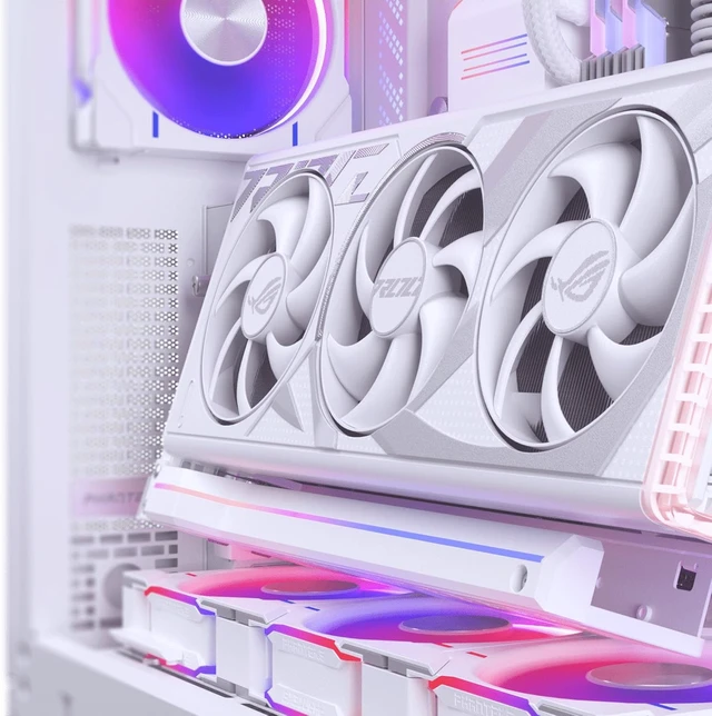 Alt view image 2 of 7 - Phanteks Premium Gen5 Vertical GPU Bracket, PCIex16 Gen5, D-RGB Lighting, White