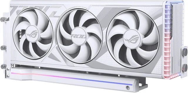 Alt view image 3 of 7 - Phanteks Premium Gen5 Vertical GPU Bracket, PCIex16 Gen5, D-RGB Lighting, White