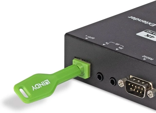 Alt view image 4 of 4 - LINDY SFP Port Locks (10 Pieces) with Key, Green