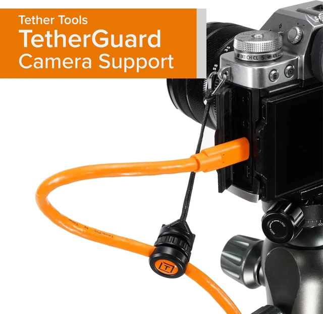 Alt view image 2 of 6 - Tether Tools TetherPro USB-C to USB-C Cable and Tether Tools TetherGuard Camera Support Cable, 3 Pack