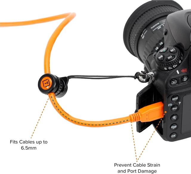 Alt view image 5 of 6 - Tether Tools TetherPro USB-C to USB-C Cable and Tether Tools TetherGuard Camera Support Cable, 3 Pack