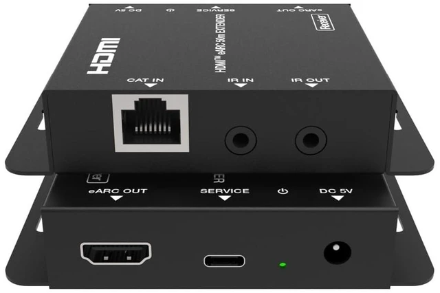 Alt view image 4 of 6 - Monoprice HDMI eARC Audio Extender Over Cat5e/6/6A up to 50m