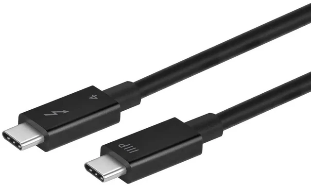Main image of Monoprice Thunderbolt 4 Cable - Intel Certified, 40Gbps, 240 Watts Power Delivery, 8K Ultra HD, 1 Meter, Black