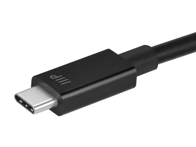 Alt view image 2 of 6 - Monoprice Thunderbolt 4 Cable - Intel Certified, 40Gbps, 240 Watts Power Delivery, 8K Ultra HD, 1 Meter, Black