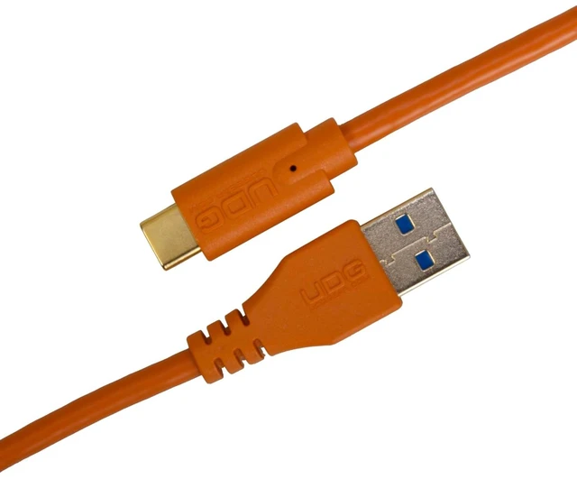 Main image of UDG Ultimate USB Cable - USB 3.2 C-A - High-Speed, Audio Optimized - Orange, Straight, 4.9 ft (U98001OR)