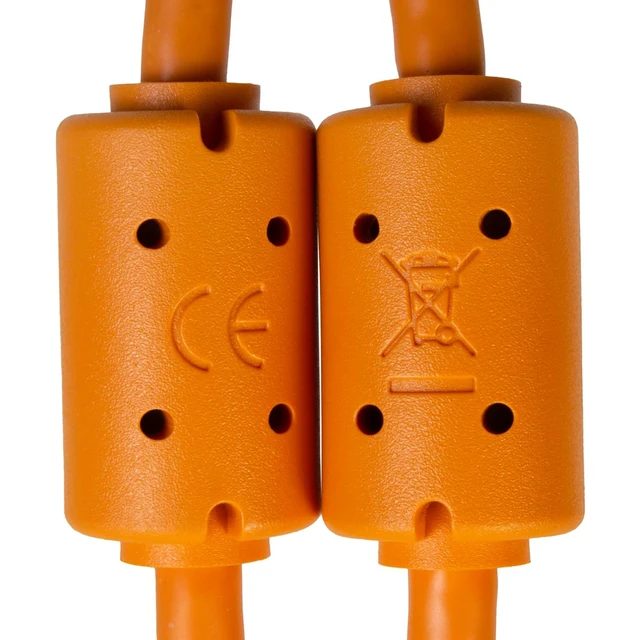 Alt view image 4 of 7 - UDG Ultimate USB Cable - USB 3.2 C-A - High-Speed, Audio Optimized - Orange, Straight, 4.9 ft (U98001OR)