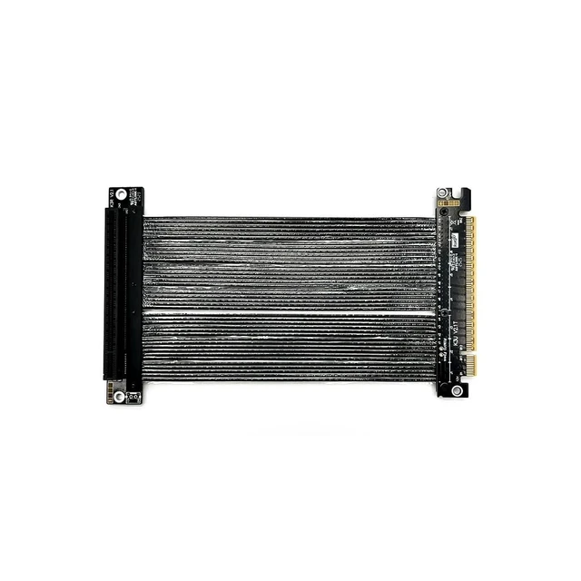 Alt view image 3 of 5 - JMT ADT-K33U PCIe 5.0 x16 Extension Cable 512Gbps High Speed GPU Riser for PC Cases Servers ITX Builds Computer RTX5090 (K33UR-BK, 10CM)