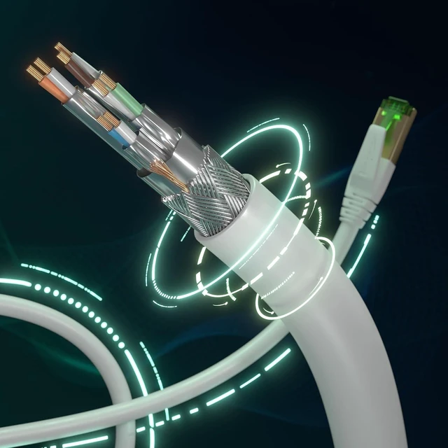 Alt view image 3 of 7 - KabelDirekt Cat 7 Ethernet Cable 10Gbps 100ft, White
