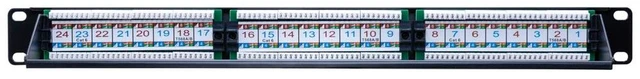 Alt view image 2 of 7 - SATMAXIMUM Cat6 Patch Panel 12 24 48 Port 19 Inch Ethernet RJ45 Network Patch Panel with Lasing Bar Rackmount 1U 2U for Cat6, Cat5e, Cat5 Cabling (24 Port)