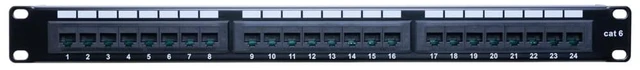 Alt view image 3 of 7 - SATMAXIMUM Cat6 Patch Panel 12 24 48 Port 19 Inch Ethernet RJ45 Network Patch Panel with Lasing Bar Rackmount 1U 2U for Cat6, Cat5e, Cat5 Cabling (24 Port)