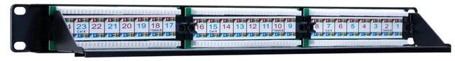 Alt view image 5 of 7 - SATMAXIMUM Cat6 Patch Panel 12 24 48 Port 19 Inch Ethernet RJ45 Network Patch Panel with Lasing Bar Rackmount 1U 2U for Cat6, Cat5e, Cat5 Cabling (24 Port)