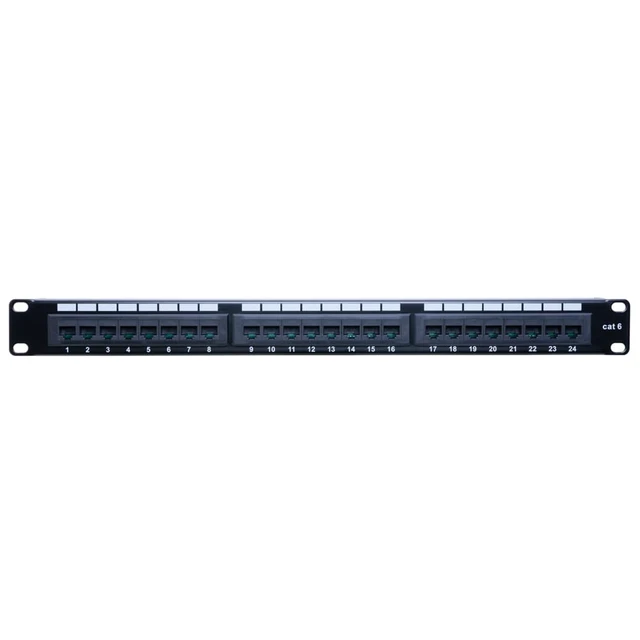 Alt view image 3 of 5 - SATMAXIMUM Cat6 Patch Panel 12 24 48 Port 19 Inch Ethernet RJ45 Network Patch Panel with Lasing Bar Rackmount 1U 2U for Cat6, Cat5e, Cat5 Cabling (24 Port)