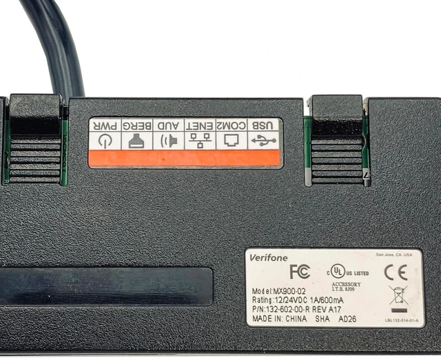 Alt view image 2 of 7 - VeriFone MX900-02 132-602-00-R Rev A17 Blue USB Cable Module