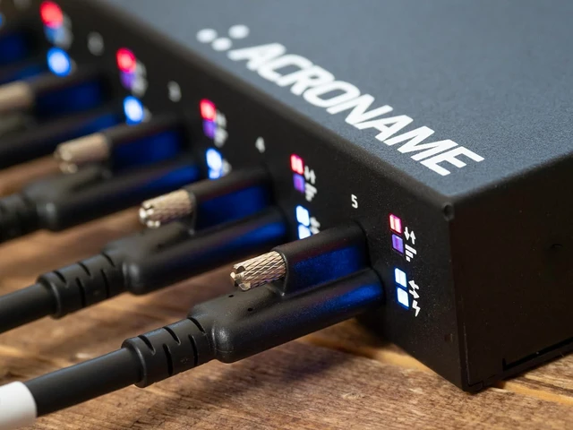 Alt view image 4 of 6 - Acroname USB-C USB4 Cable 40Gbps 240W EPR Single Screw Lock 1m Coax 5-Pack
