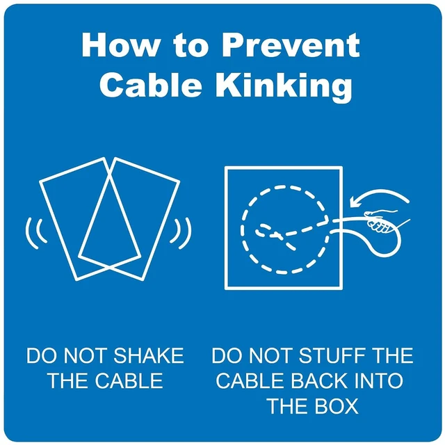 Alt view image 5 of 7 - ICC Cat6 Riser Bulk Ethernet Cable & Keystone Jack Bundle 1000ft UTP Cable with 25 Jacks, Blue