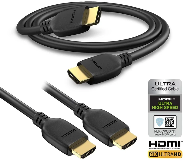 Alt view image 7 of 7 - BRENDAZ 8K HDMI 2.1 Cable, 48Gbps Ultra High-Speed HDMI Cable, Supports 8K@60Hz & 4K@120Hz, Compatible with PS5, PS4, Xbox Series X/S, Nintendo Switch, AMD Radeon GPUs, 10-Feet, Pack of 5