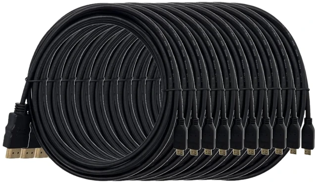 Main image of MICRO CONNECTORS 1 Feet HDMI to Micro HDMI Cable with Ethernet 10-Pack