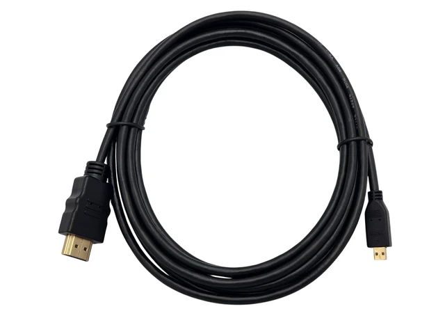 Alt view image 5 of 5 - MICRO CONNECTORS 1 Feet HDMI to Micro HDMI Cable with Ethernet 10-Pack