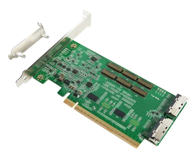 Alt view image 3 of 5 - Micro SATA Cables PCIe x16 GPU Solution KIT Cable: 50cm PCIe 5.0