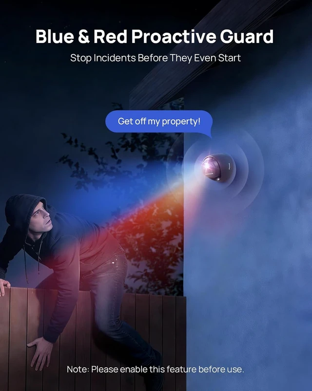 Alt view image 4 of 7 - ANNKE 3K PoE Security Camera with Red-Blue Strobe Flash Light Alarm, 123° Wide Angle, Smart Dual Light Color Night Vision for Surveillance, AI Detection, H.265+, IP67, 2-Way Audio, Include 50ft Cable