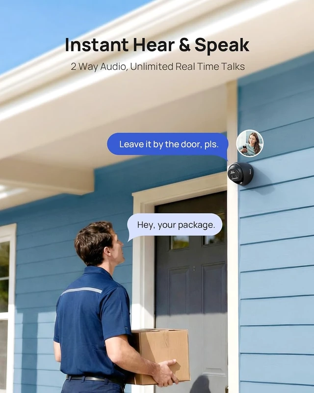 Alt view image 3 of 7 - ANNKE 3K PoE Security Camera with Red-Blue Strobe Flash Light Alarm, 123° Wide Angle, Smart Dual Light Color Night Vision for Surveillance, AI Detection, H.265+, IP67, 2-Way Audio, Include 50ft Cable