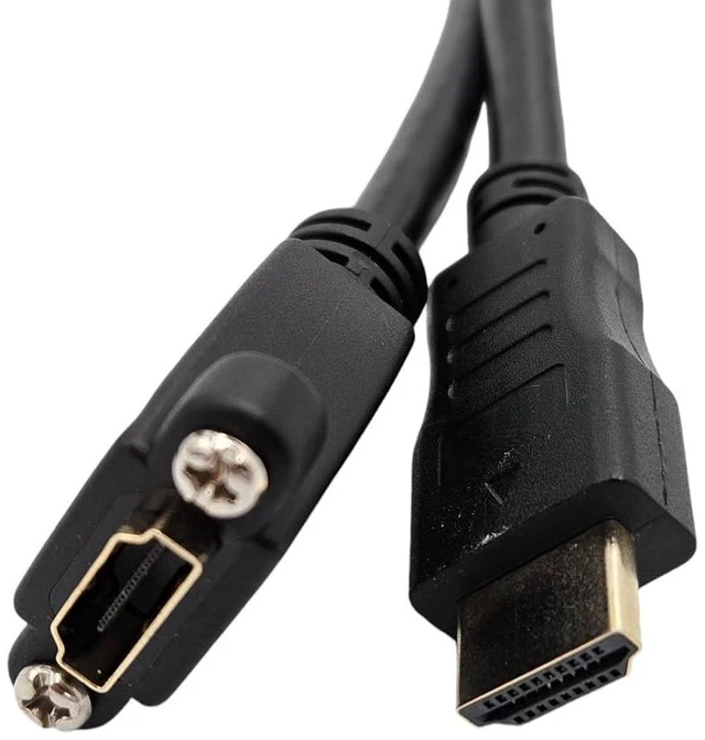 Alt view image 3 of 5 - MICRO CONNECTORS 10 Feet HDMI Panel Mount Type Extension (28AWG) Cable with Ethernet (10-Pack) (H2-10PMEX-10P)
