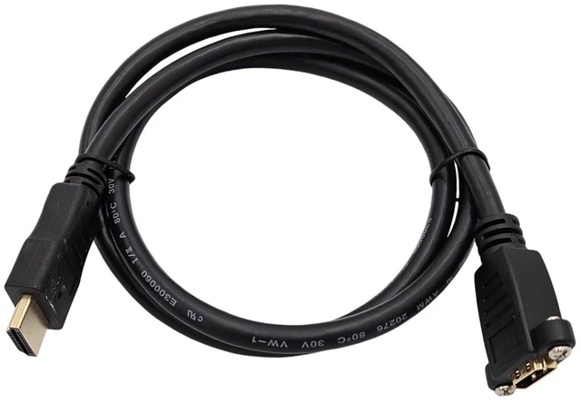 Alt view image 5 of 5 - MICRO CONNECTORS 10 Feet HDMI Panel Mount Type Extension (28AWG) Cable with Ethernet (10-Pack) (H2-10PMEX-10P)