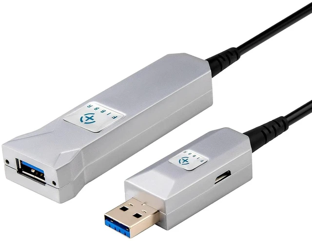 Main image of USB A to USB A Fiber Optical Extendable Cable 30m/100ft, Long Distance USB A Cable