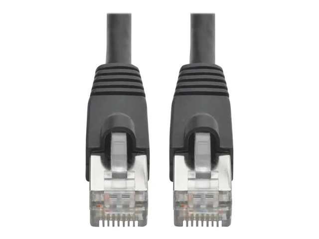 Alt view image 2 of 3 - Eaton Tripp Lite N262-015-BK Cat6a 10G Shielded Snagless STP Ethernet Patch Cable RJ45 M/M PoE 26AWG Black 15 ft Cloud Care Pre-Configured Bundle Eligible (10 Pack)
