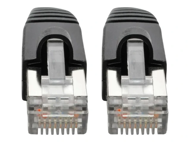 Alt view image 3 of 3 - Eaton Tripp Lite N262-015-BK Cat6a 10G Shielded Snagless STP Ethernet Patch Cable RJ45 M/M PoE 26AWG Black 15 ft Cloud Care Pre-Configured Bundle Eligible (10 Pack)