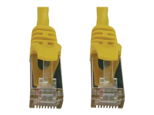 Alt view image 3 of 3 - Eaton Tripp Lite N262-S01-YW Cat6a 10G Shielded Slim STP Ethernet Cable, Snagless RJ45 Patch Cord, PoE, 600MHz, 28AWG, 1 ft Yellow, Cloud Care Pre-Configured Bundle Eligible (10 Pack)