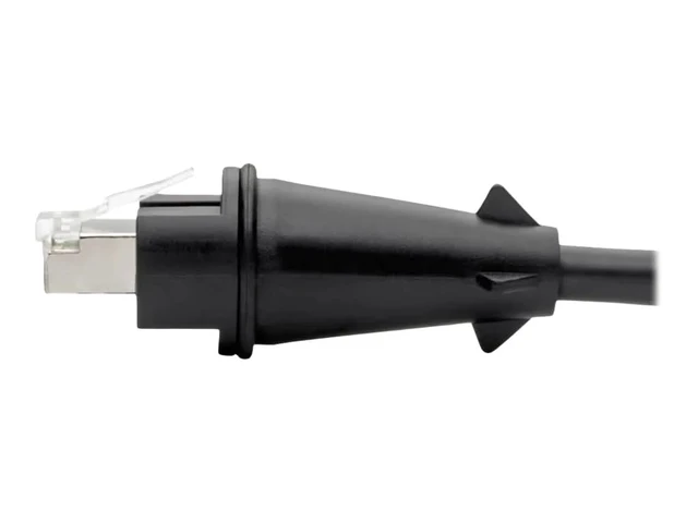 Alt view image 6 of 6 - Tripp Lite N206-PC10-IND Cat5e/Cat6 Ethernet Patch Cable 10 ft RJ45 M/M IP68 Waterproof Shielded STP Outdoor CMX PoE TAA Compliant Black, Cloud Care Pre-Configured Bundle Eligible (1 Pack)