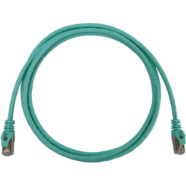 Alt view image 2 of 4 - Tripp Lite Eaton N262-S05-AQ Cat6a 10GbE Shielded Ethernet Cable 5 ft Aqua 28AWG Snagless RJ45 PoE+ Patch Cord for Switch Router Server, Cloud Care Pre-Configured Bundle Eligible (10 Pack)