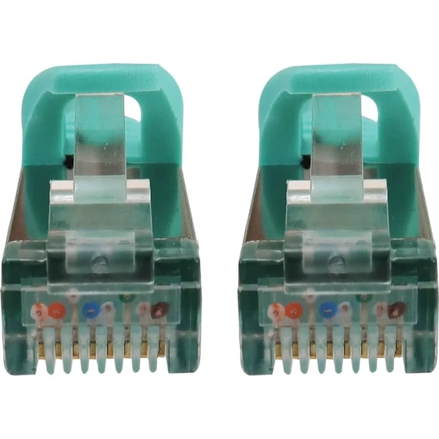 Alt view image 3 of 4 - Tripp Lite Eaton N262-S05-AQ Cat6a 10GbE Shielded Ethernet Cable 5 ft Aqua 28AWG Snagless RJ45 PoE+ Patch Cord for Switch Router Server, Cloud Care Pre-Configured Bundle Eligible (10 Pack)