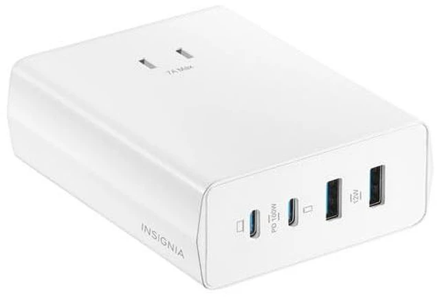 Alt view image 2 of 2 - INSIGNIA USB Cables, 20Gbps High-Speed Charging & Data Sync, Braided Nylon, Compatible with MacBook, Laptop, iPhone, iPad, Android (Accessories, 100W 4-Port USB & USB-C Wall Accessory)
