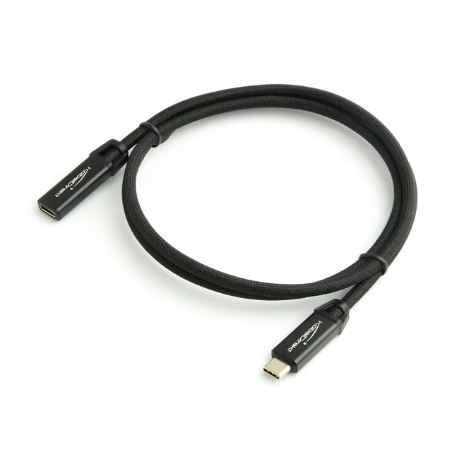 Alt view image 2 of 6 - KabelDirekt USB-C Extension 6.6ft 4K, 10Gbps, 100W, Black