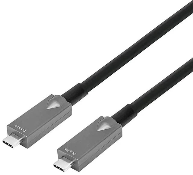 Main image of DVDO 16' USB-C Active Optical Fiber Cable, Black