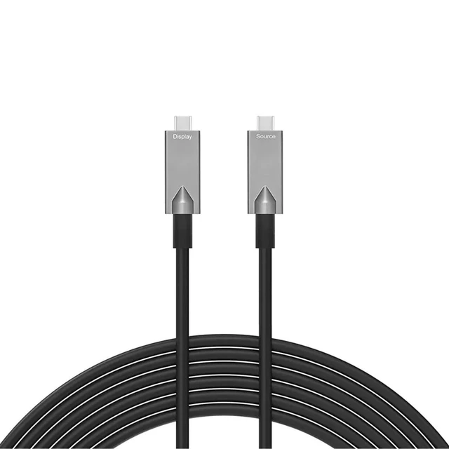 Alt view image 2 of 4 - DVDO 16' USB-C Active Optical Fiber Cable, Black